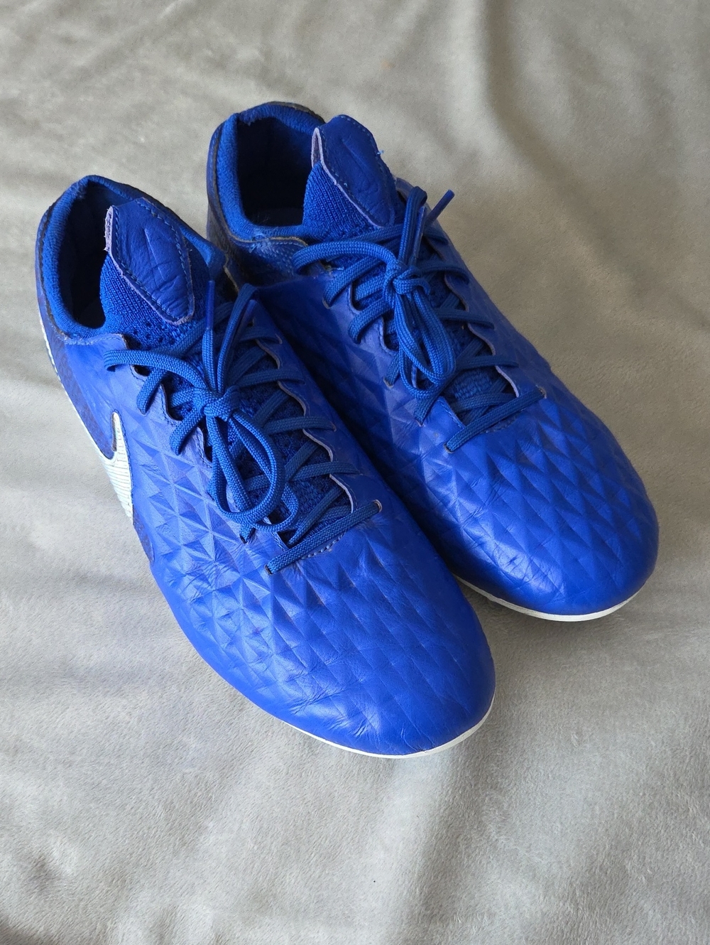 Nike Tiempo Legend 8 Elite FG Soccer Cleats, Size 8.5, Blue